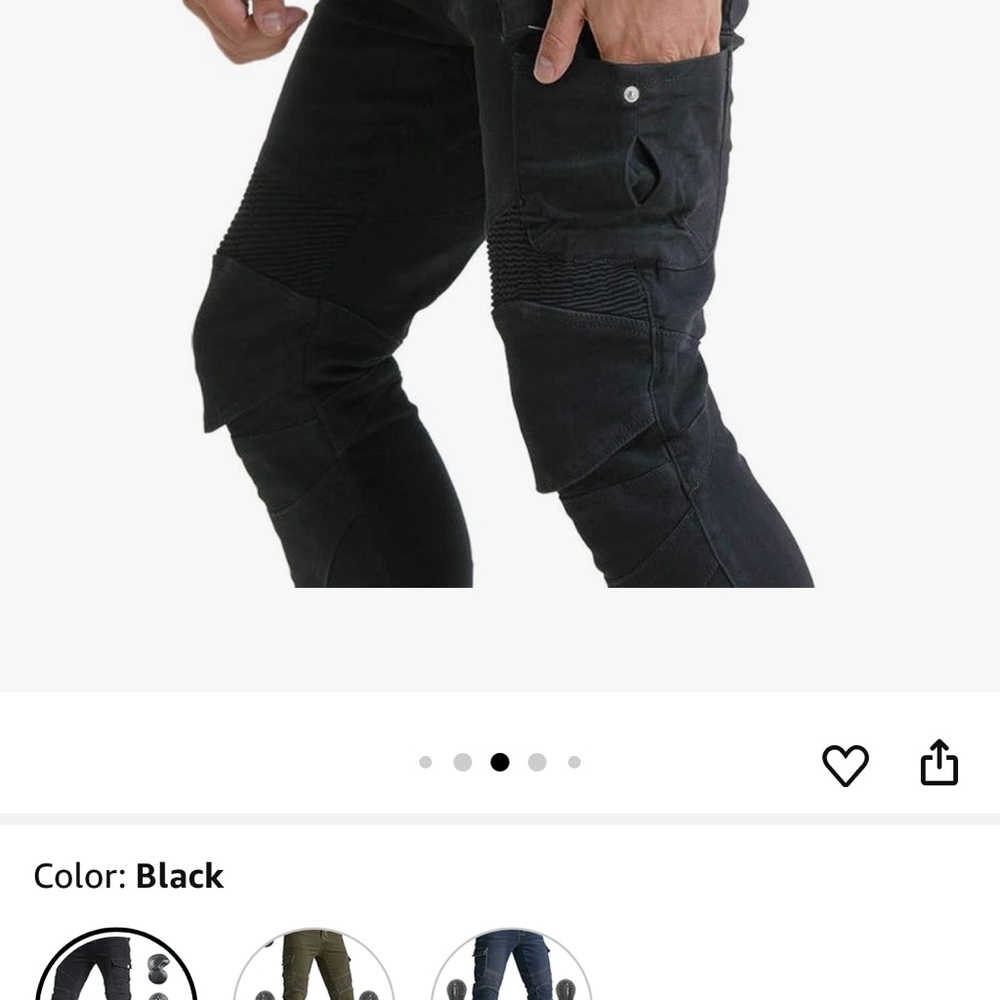 Men's Versatile Black Cargo Pants
